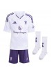Manchester United Benjamin Sesko #30 Jalkapallovaatteet Lasten Vieraspeliasu 2025-26 Lyhythihainen (+ Lyhyet housut)